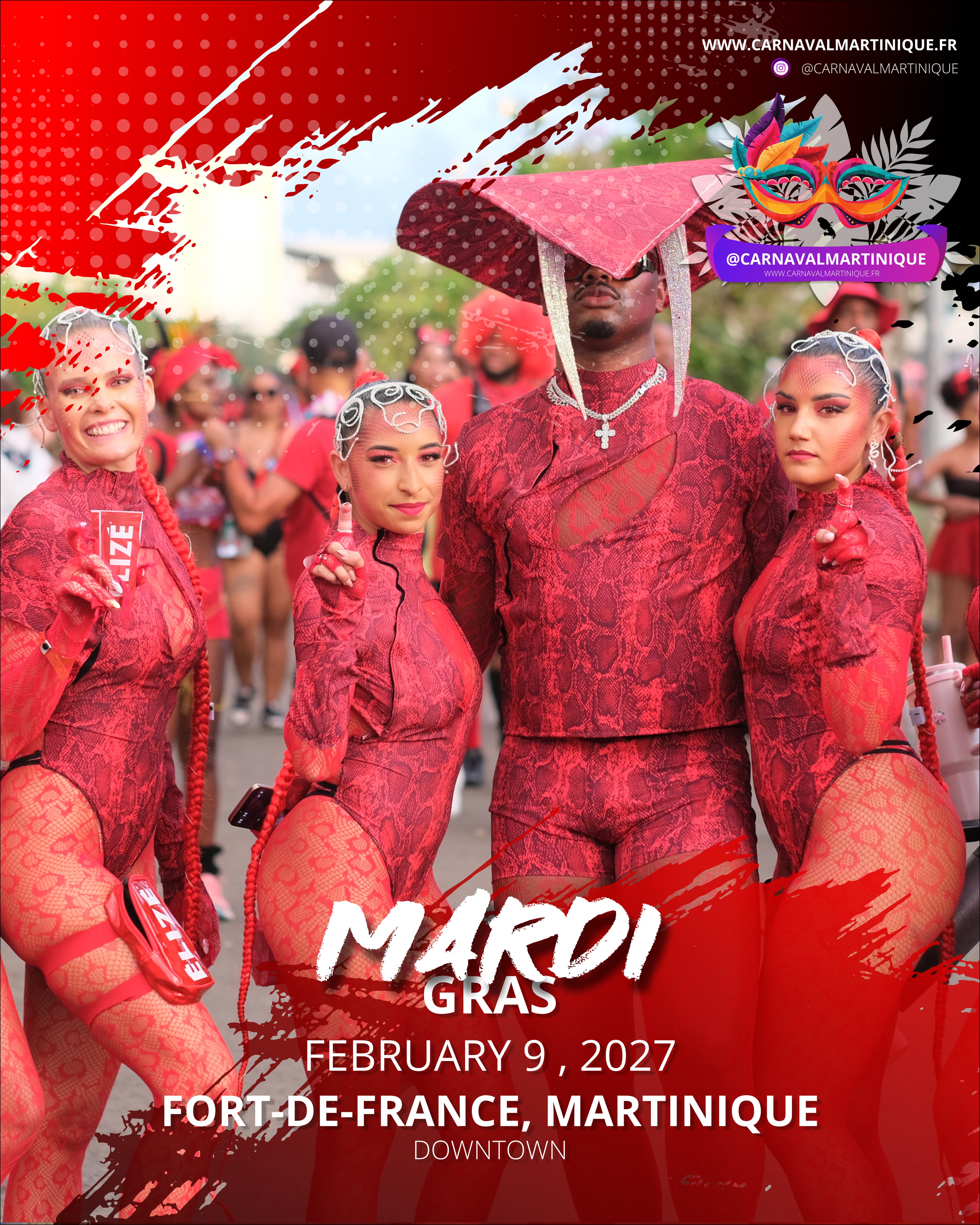Logo et identité de marque du Carnaval de la Martinique créés par SVLR Design